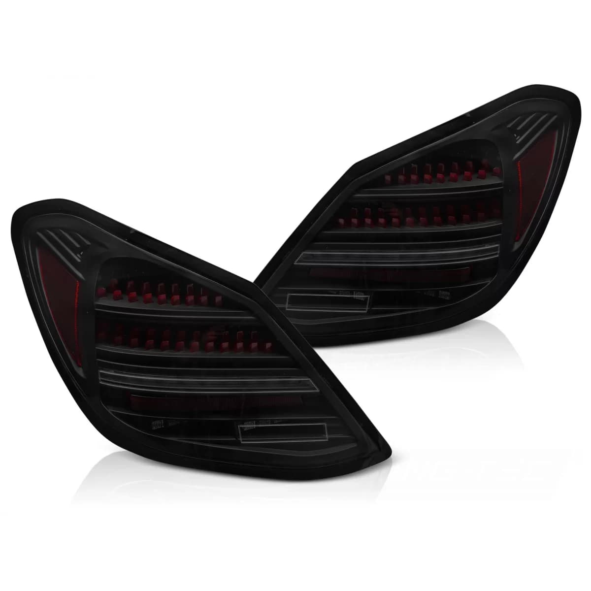 LED TAIL LIGHTS SMOKE RED SEQ fits MERCEDES C-CLASS W205 14-21