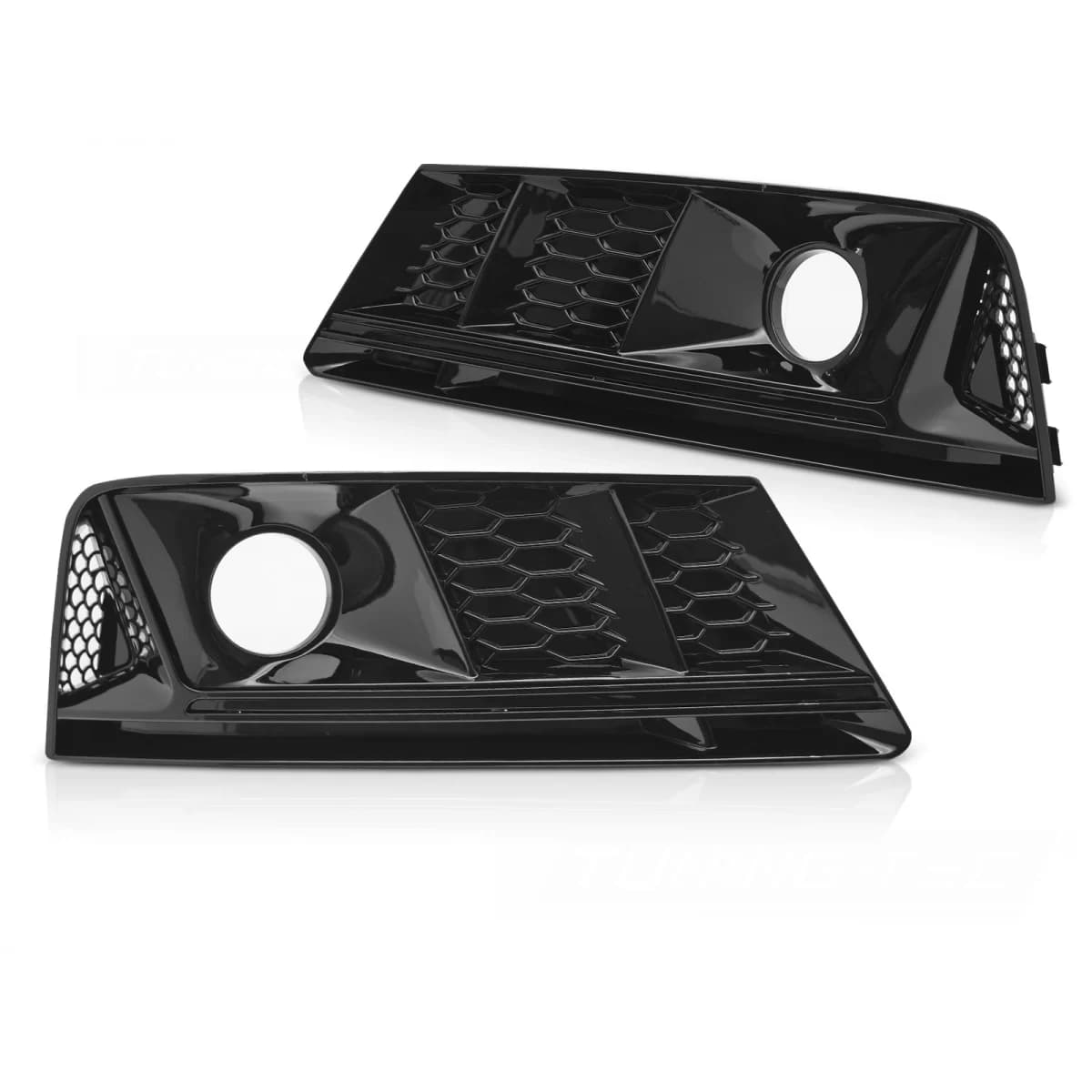 FOG LIGHT COVER GLOSSY BLACK fits AUDI A4 B9 15-19