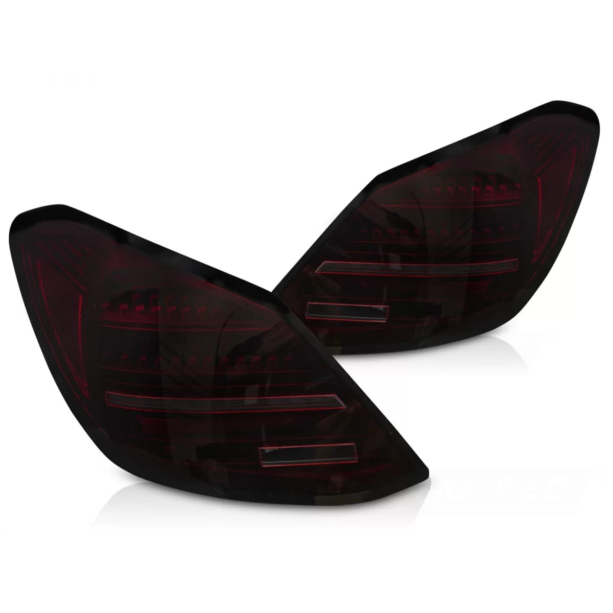 LED TAIL LIGHTS RED SMOKE SEQ fits MERCEDES C-CLASS W205 14-21