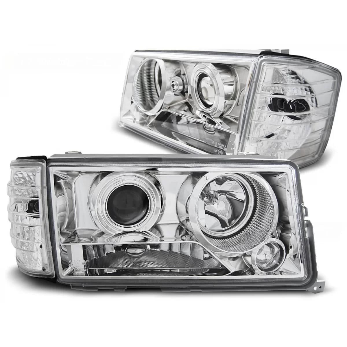 HEADLIGHTS CHROME fits MERCEDES W201/190 12.82-05.93