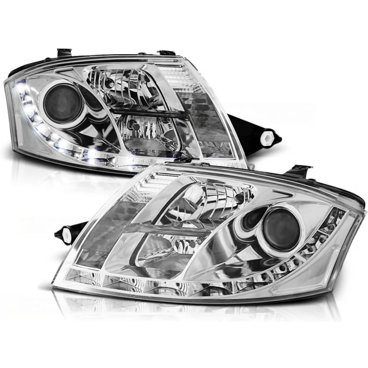 HEADLIGHTS DAYLIGHT CHROME fits AUDI TT 99-06