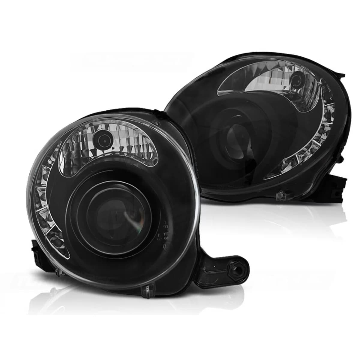 FIAT 500 07-15 BLACK LED