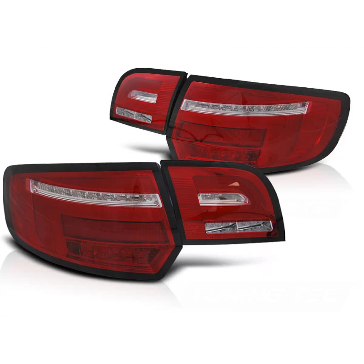 LED BAR TAIL LIGHTS RED WHIE SEQ fits AUDI A3 8P 5D 08-12