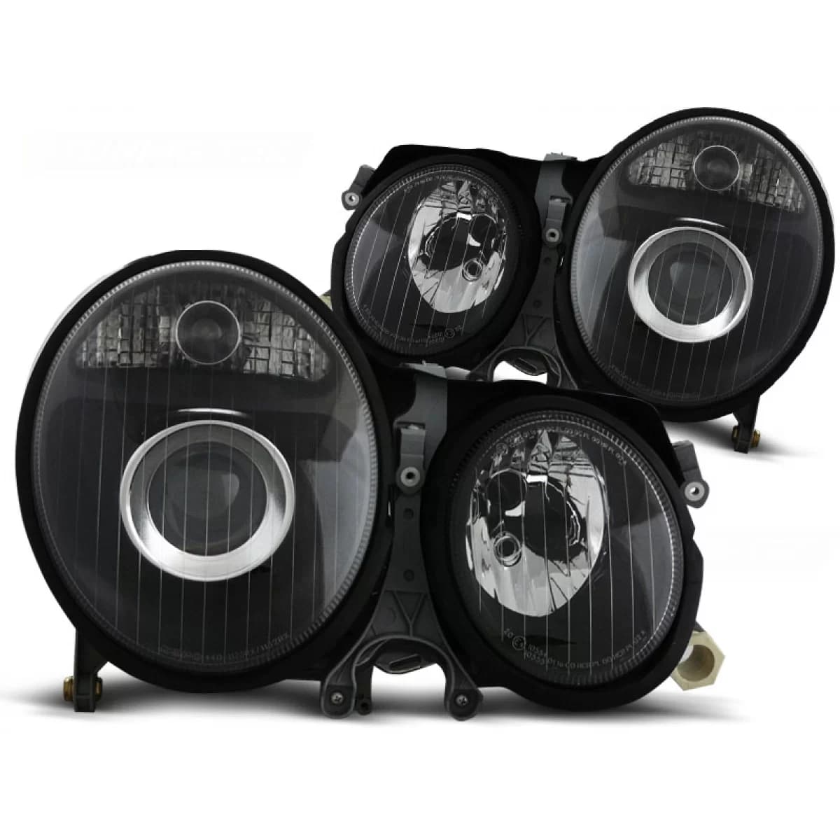 HEADLIGHTS BLACK fits MERCEDES W210 E-KLASA 06.99-03.02