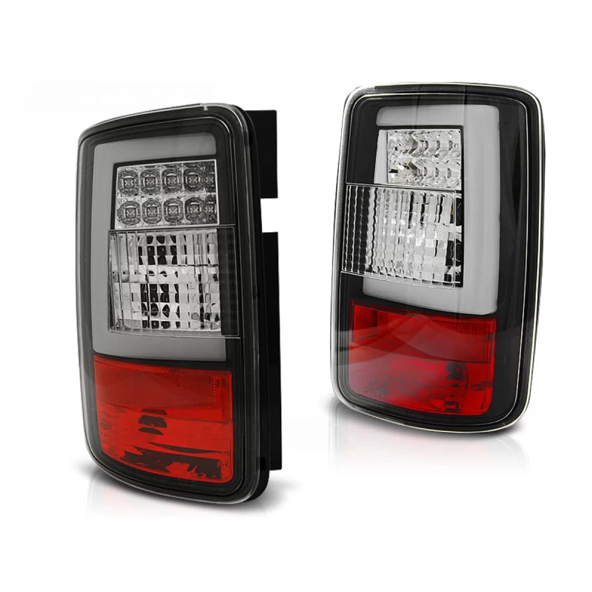 LED BAR TAIL LIGHTS BLACK fits VW CADDY 03-03.14