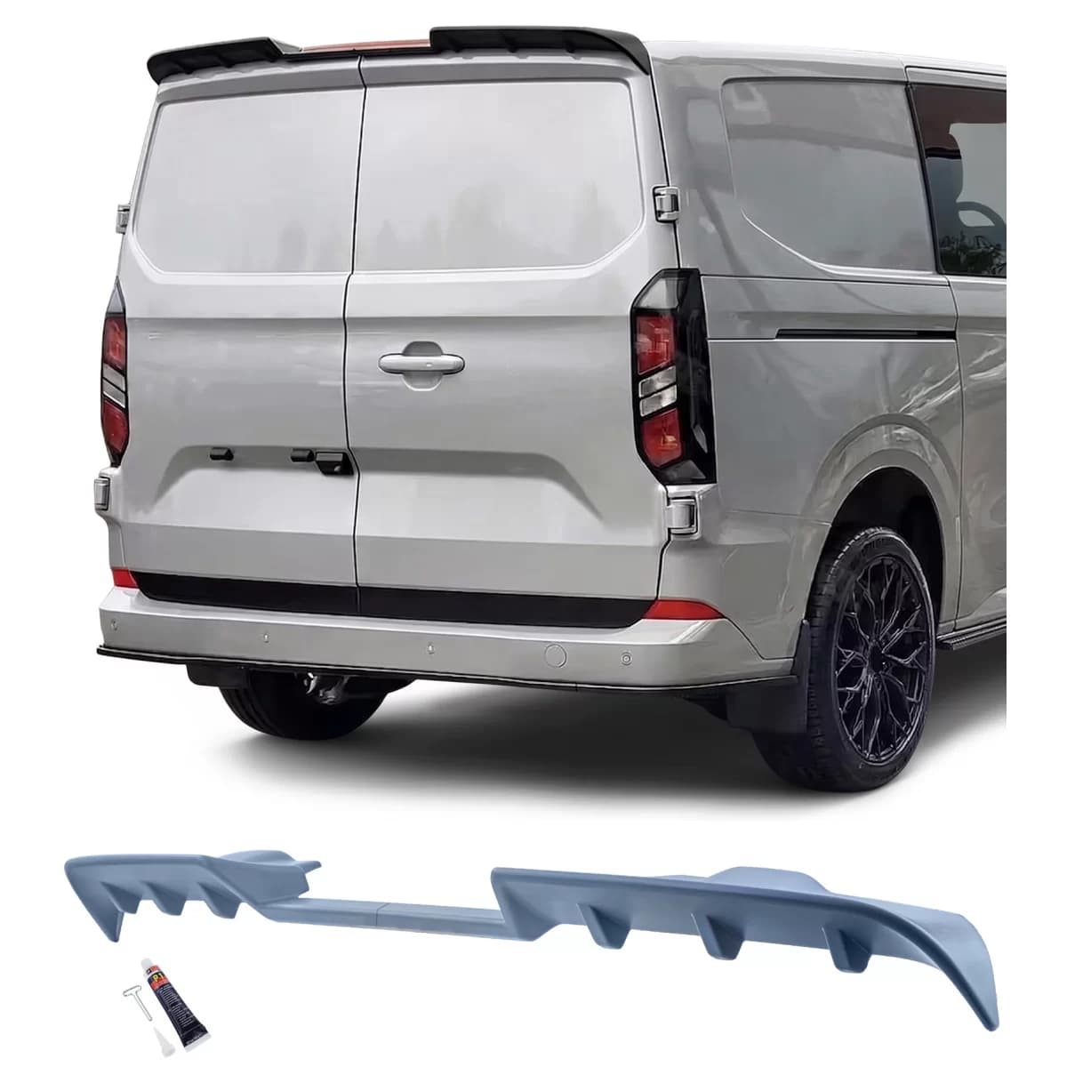Dach Heckspoiler Sport für Ford Tourneo Transit Custom mit Hecktüren ab 2023