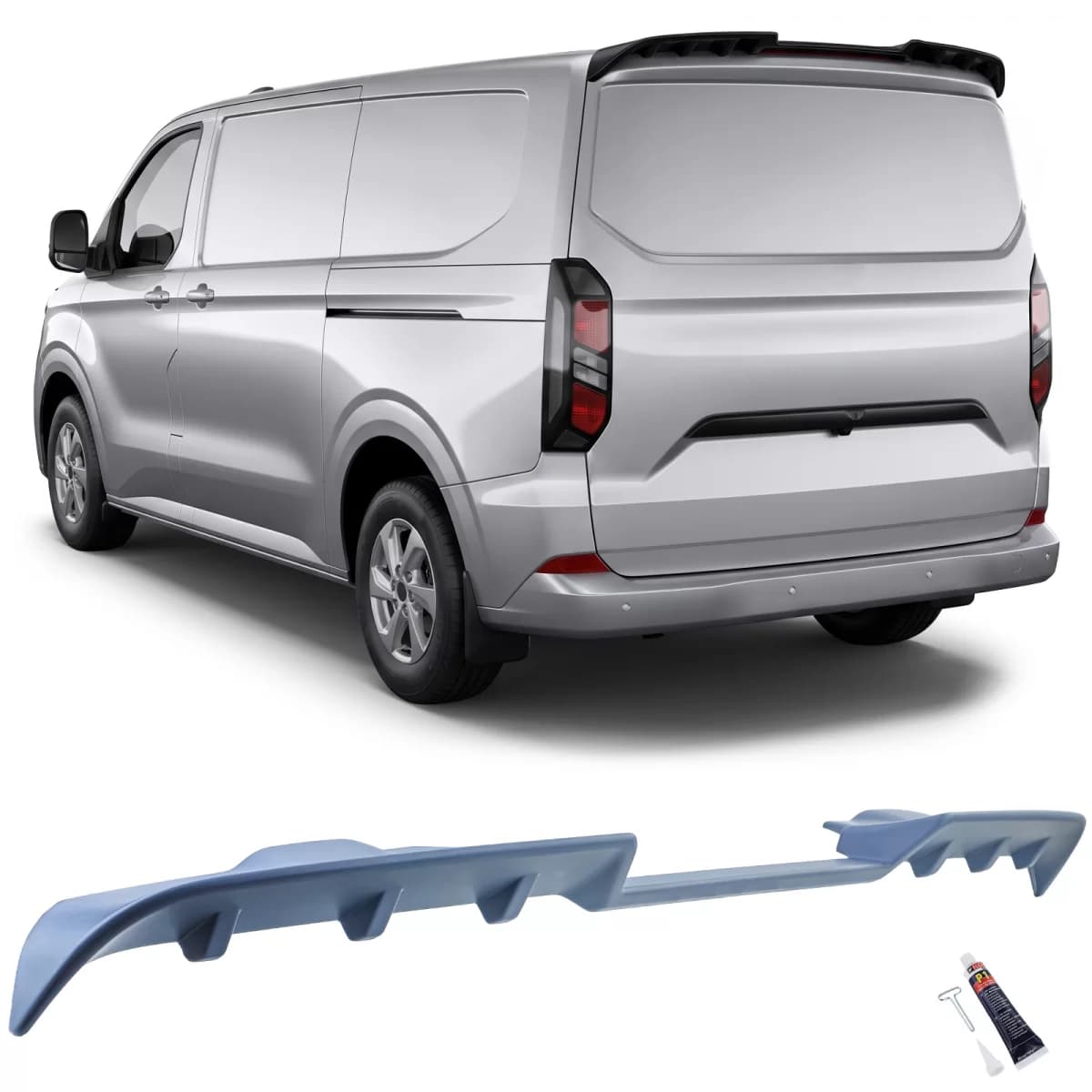 Dach Heckspoiler Sport für Ford Tourneo Transit Custom mit Heckklappe ab 2023