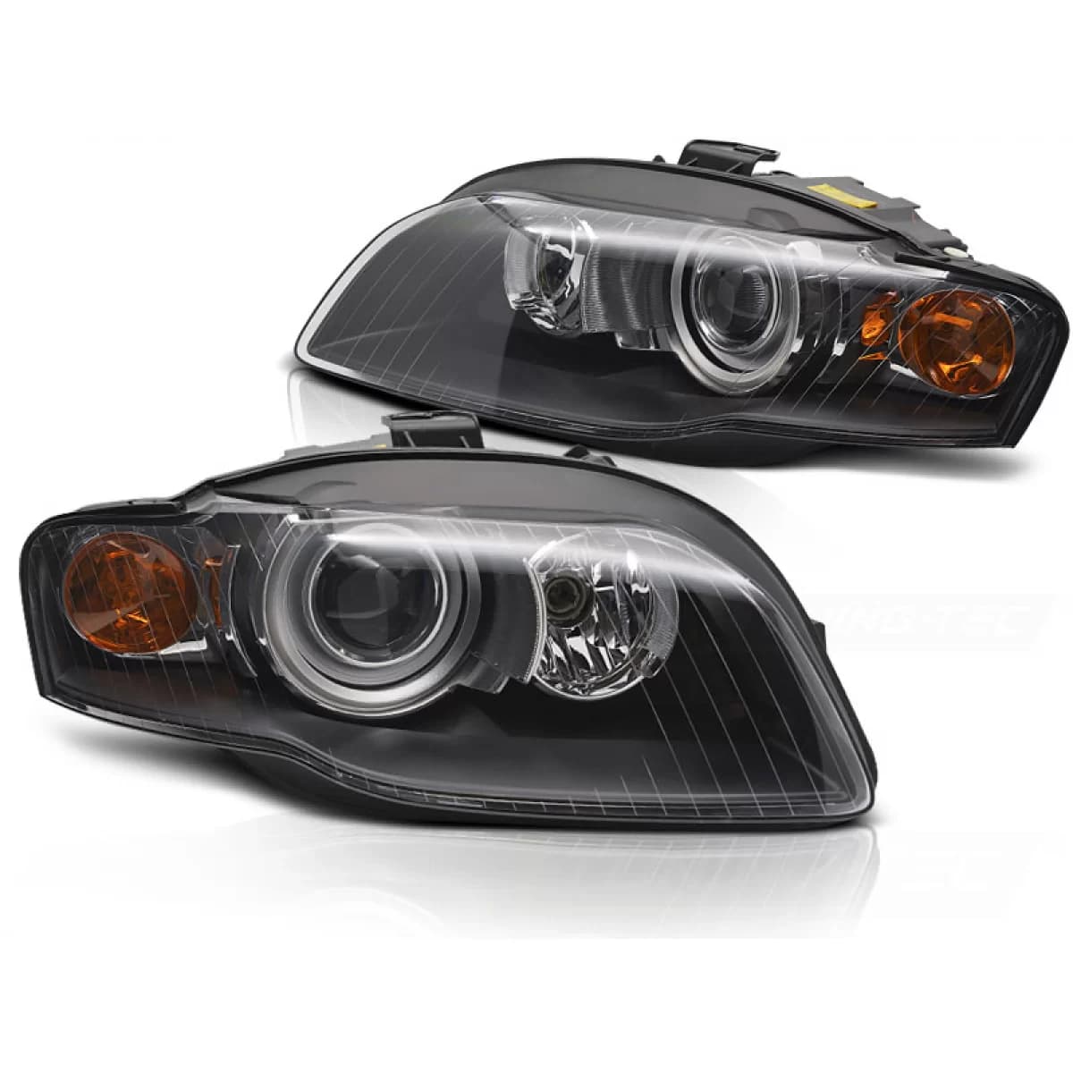 XENON HEADLIGHTS BLACK fits AUDI A4 B7 11.04-03.08