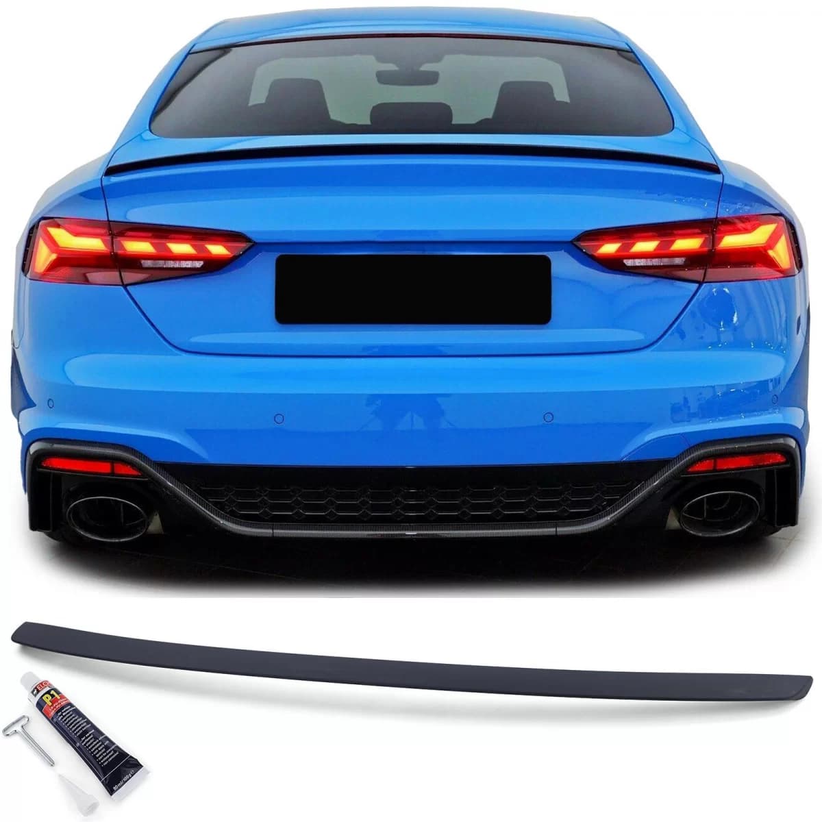Sport rear spoiler lip with ABE fits Audi A5 Sportback S5 RS5 F5 from 2016