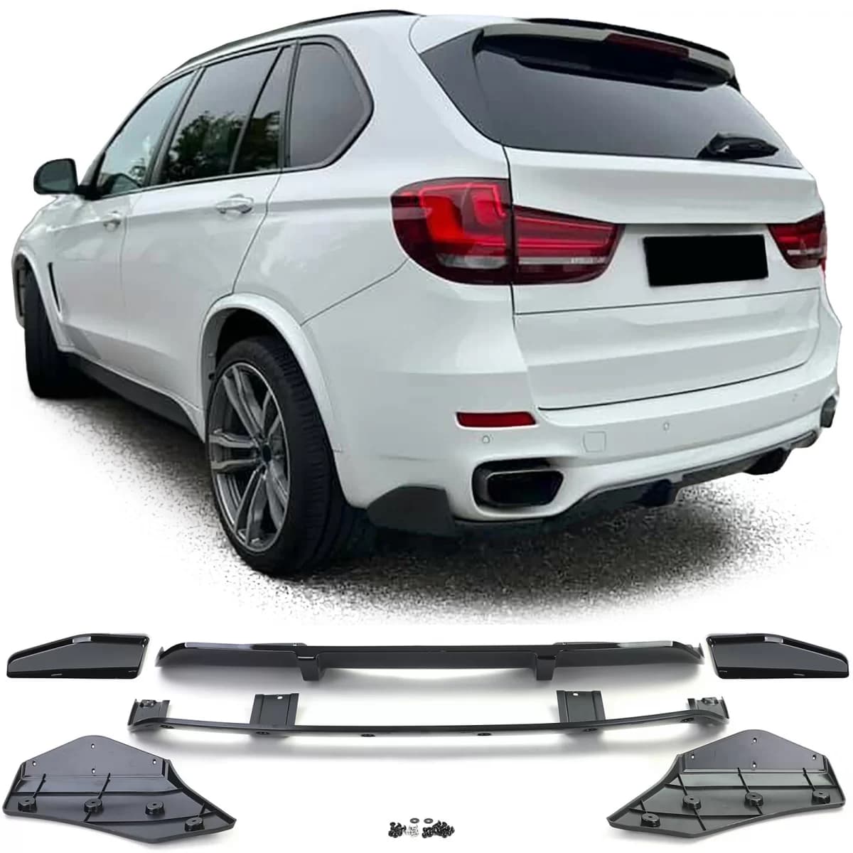 Rear Diffuser Performance Gloss Black suitable for BMW X5 F15 13-18