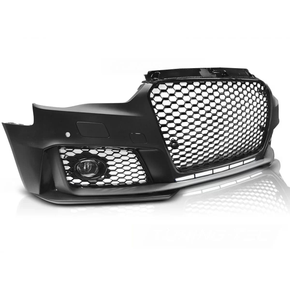 FRONT BUMPER SPORT GLOSSY BLACK PDC fits AUDI A3 12-16