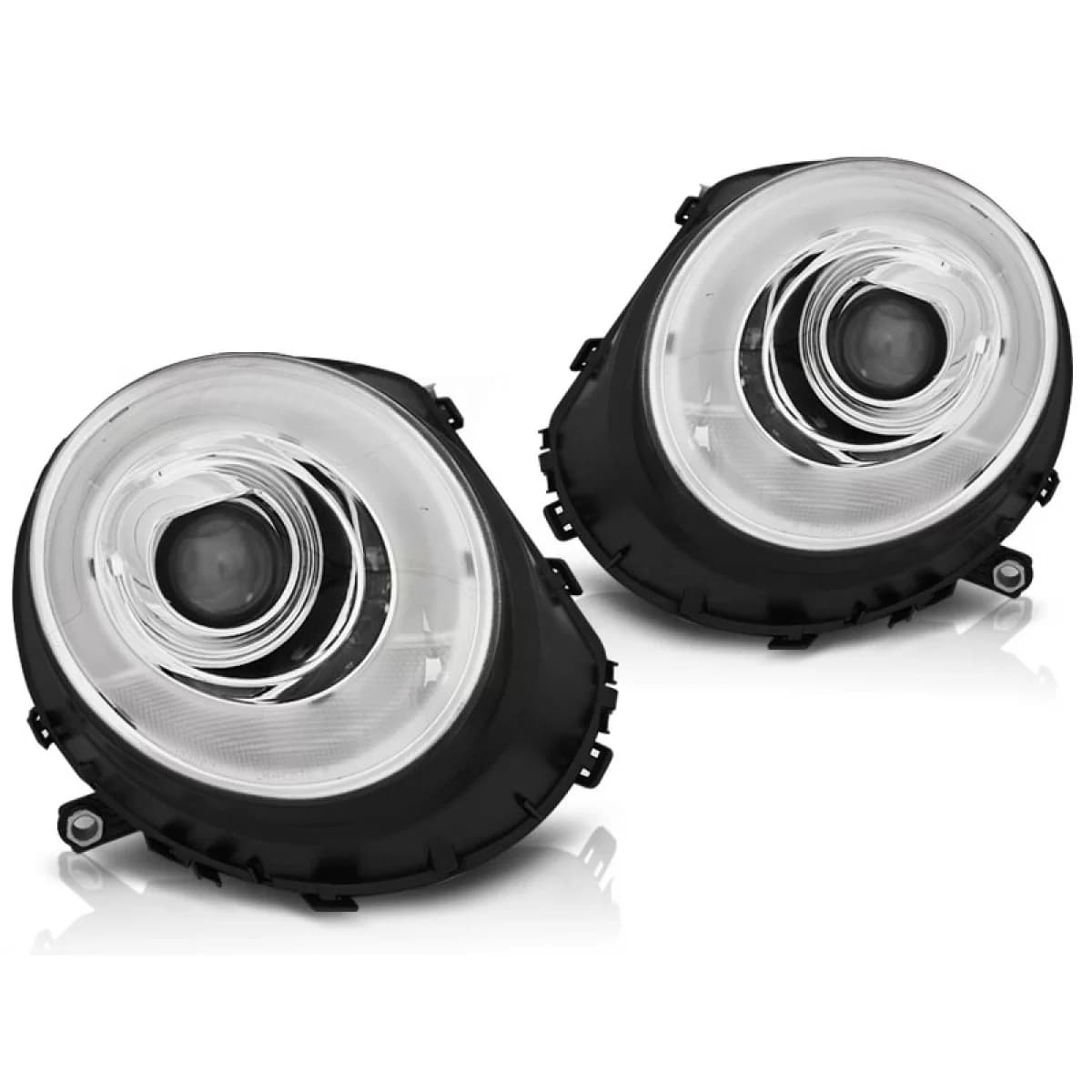HEADLIGHTS TUBE LIGHT CHROME fits BMW MINI (COOPER) 06-14