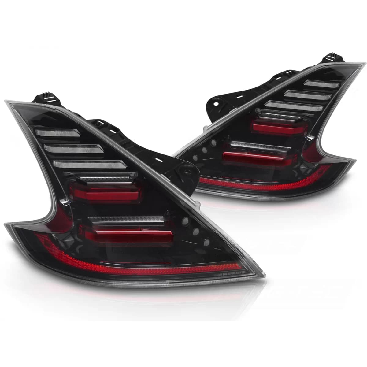 FULL LED TAIL LIGHTS BLACK fits NISSAN 370Z 09-20