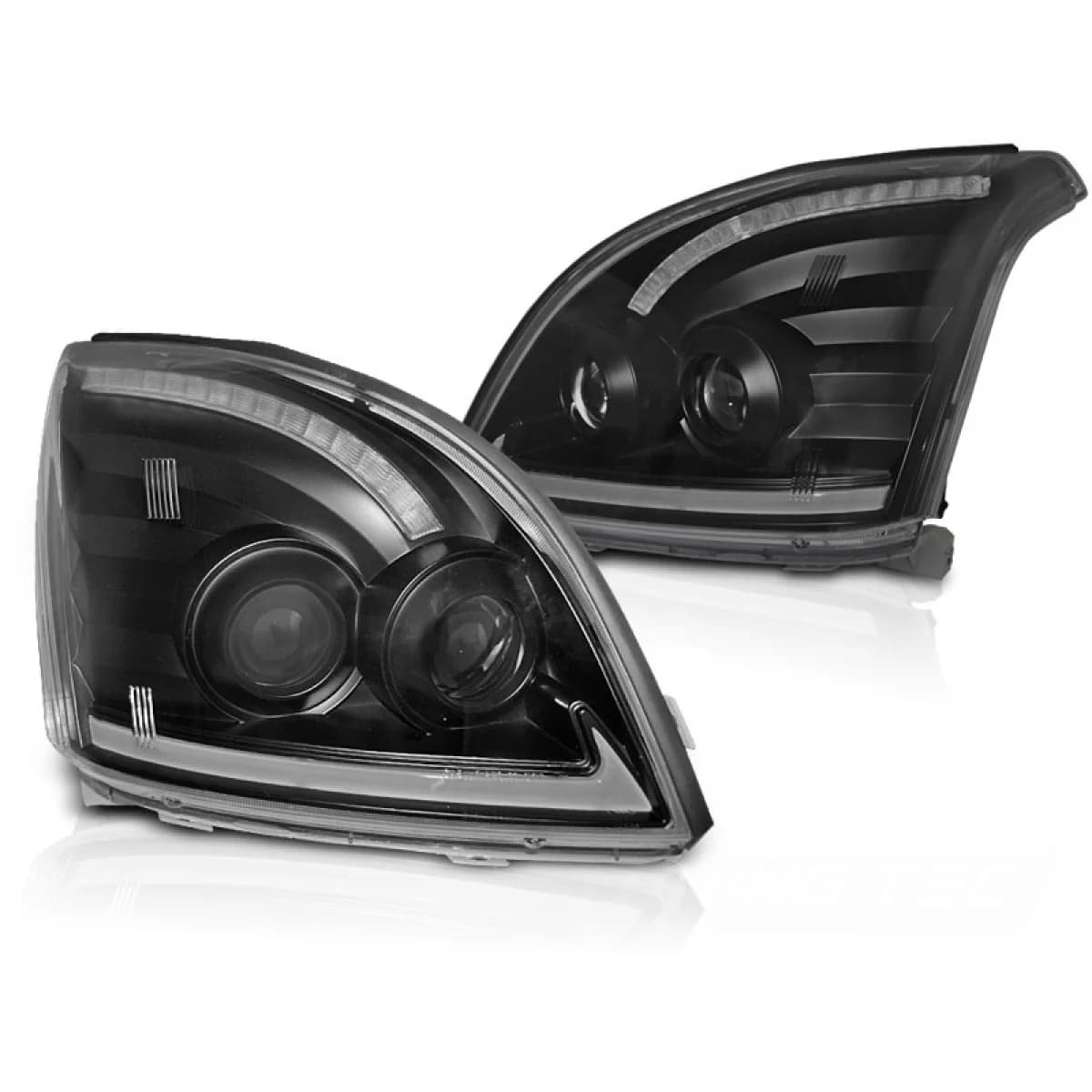 TOYOTA LAND CRUISER 120 03-09 TUBE LIGHT SEQ LED BLACK