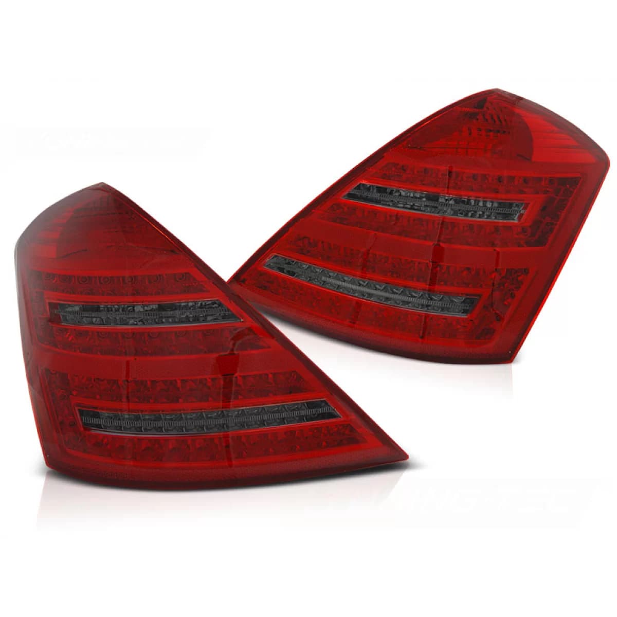 LED TAIL LIGHTS RED SMOKE SEQ fits MERCEDES W221 S-KLASA 05-09