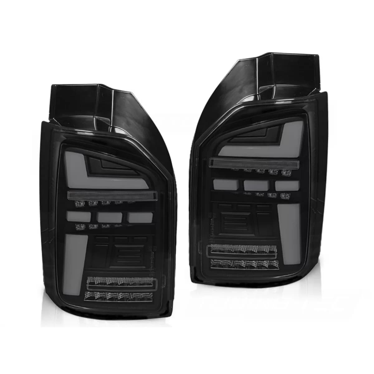 LED BAR TAIL LIGHTS BLACK SMOKE SEQ fits VW T6 15-19 OEM BULB
