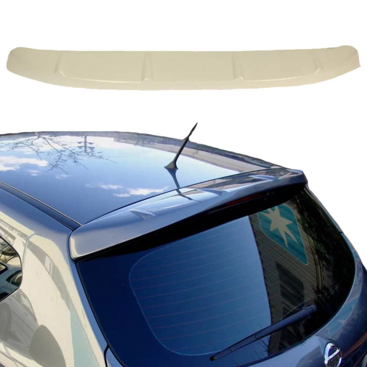 Roof Spoiler suitable for Nissan Qashqai J10 +2 07-13 From Polyurethane