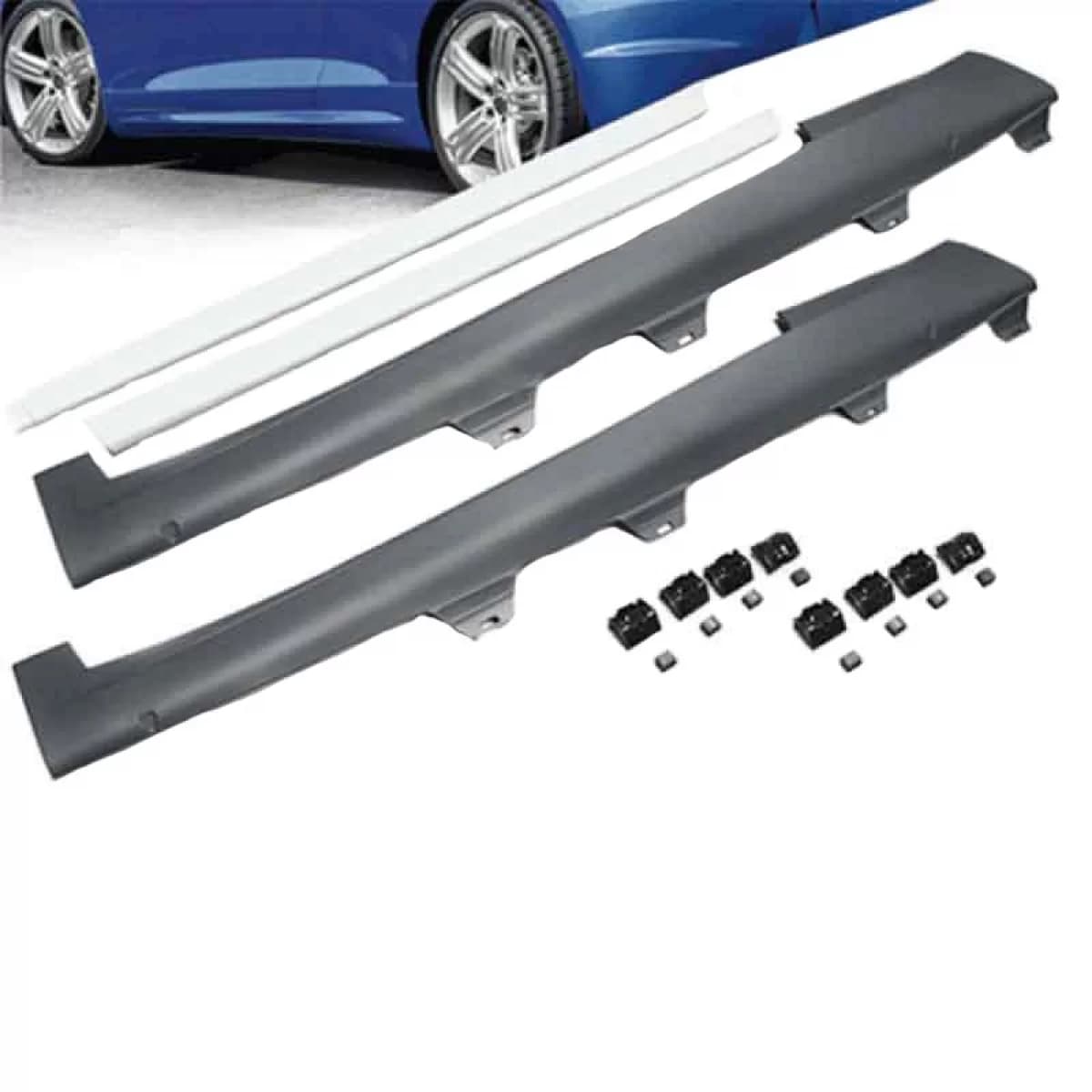 Side Skirts suitable for VW Scirocco 08-17 R20 Look from ABS Plastic 2 pcs