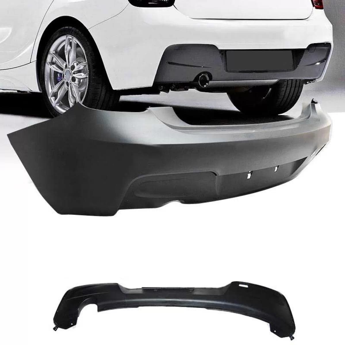 Rear Bumper suitable for BMW 1 F20 11-15 M-Tech Look