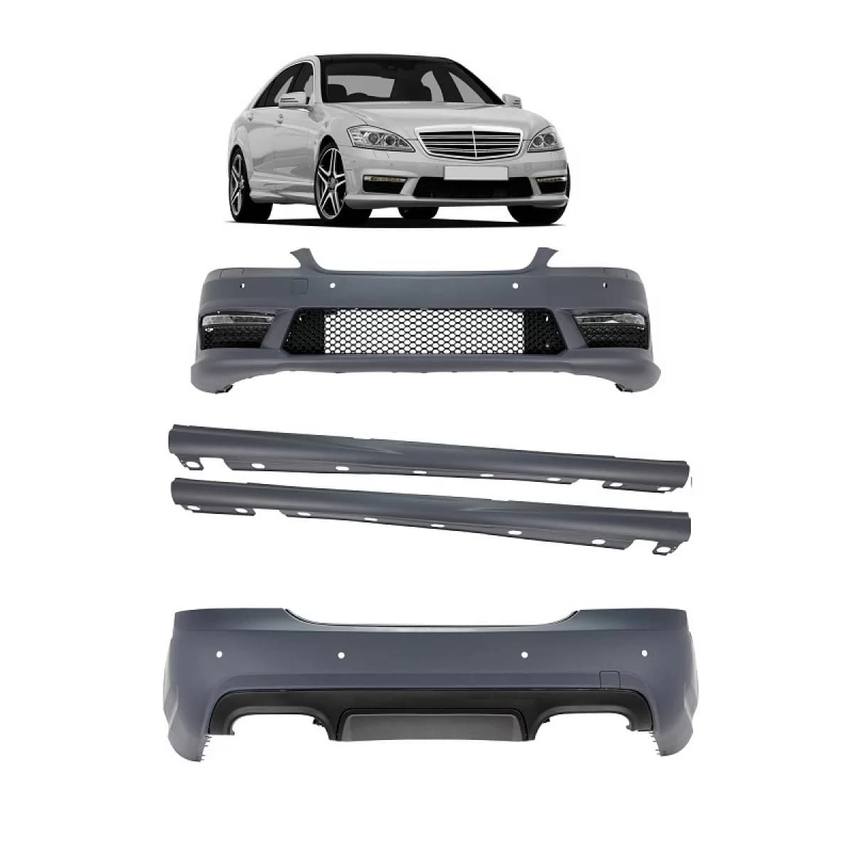Body Kit suitable for Mercedes-Benz S-Class W221 06-13 A Design S65 Look