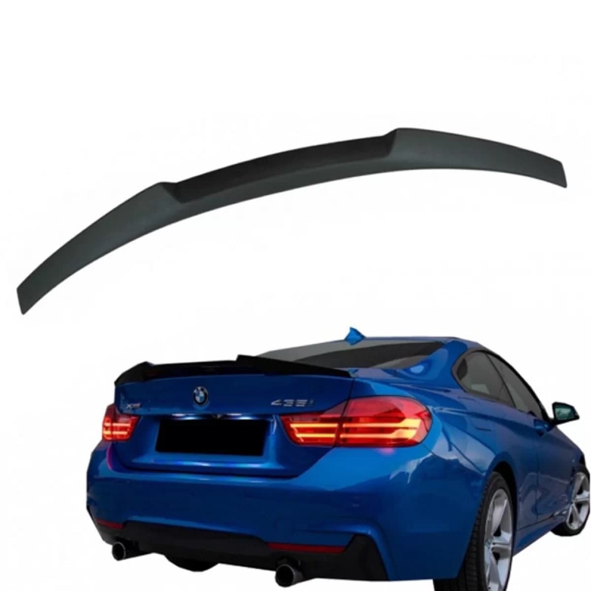 Trunk Spoiler suitable for BMW 4 F32 13-17 2D M4 Look Lipspoiler made from Polyurethane