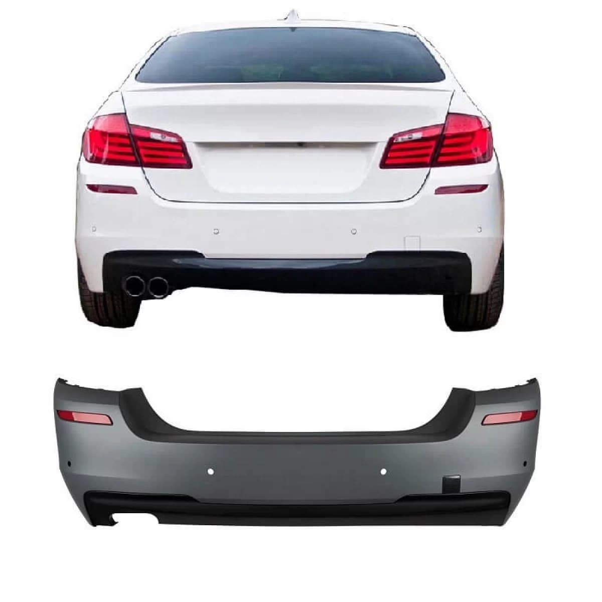 Rear bumper suitable for BMW 5 F10 10-13 M-Packet look with PDC