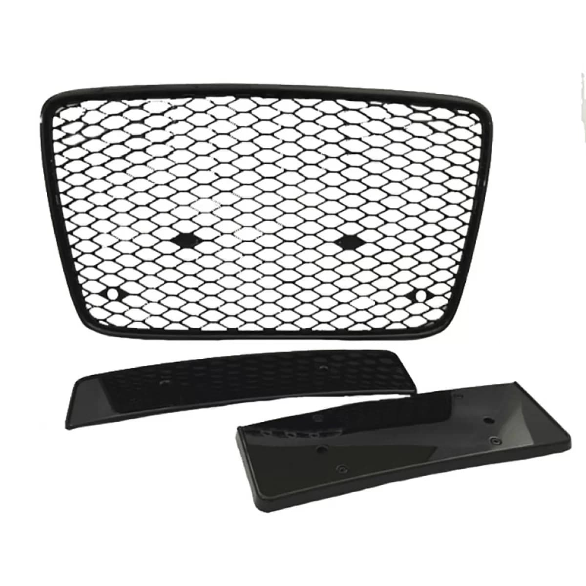 Front Grille suitable for Audi Q7 4L 05-15 RSQ7 Look Honeycomb Black 1 Pc