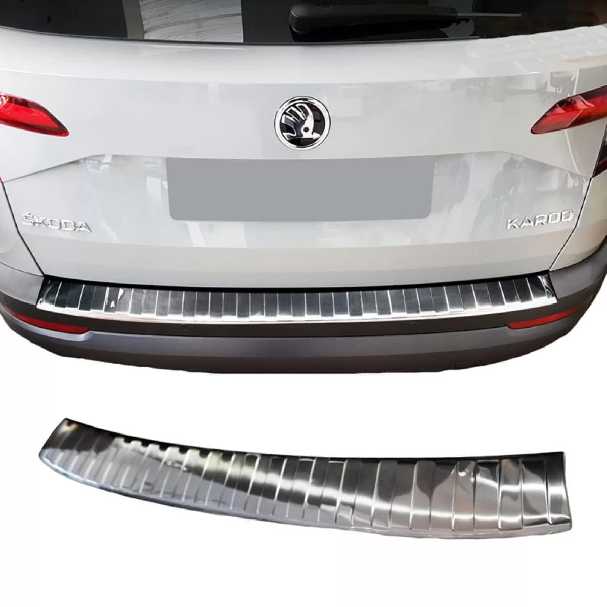 Rear Bumper Protector suitable for Skoda Karoq 17+ Steel