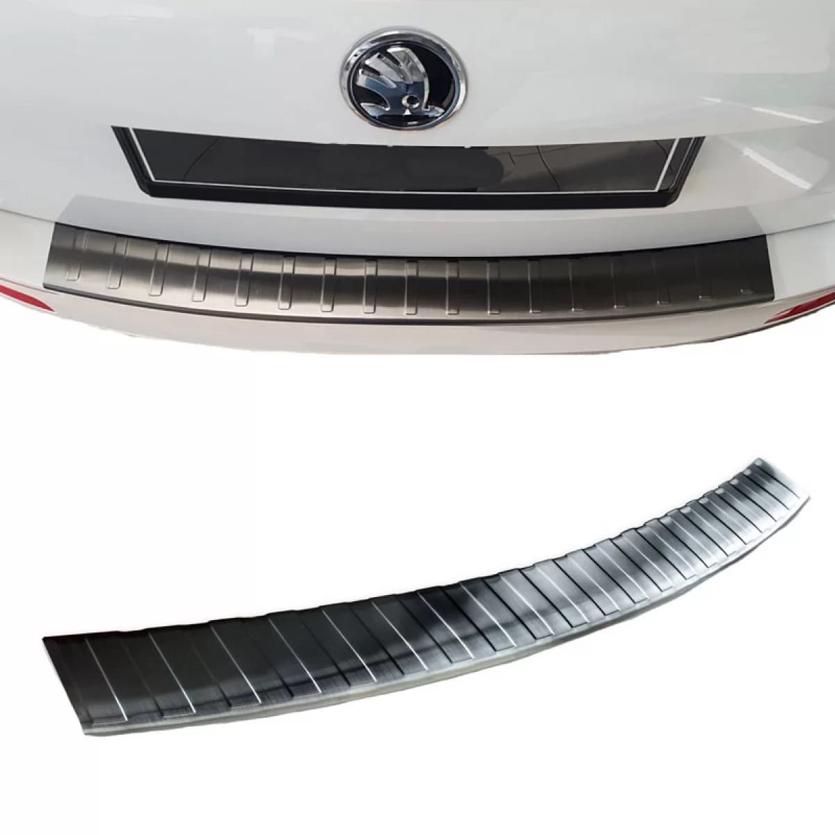 Rear Bumper Protector suitable for Skoda Octavia III (3) 5E 13-20 Caravan Black Steel