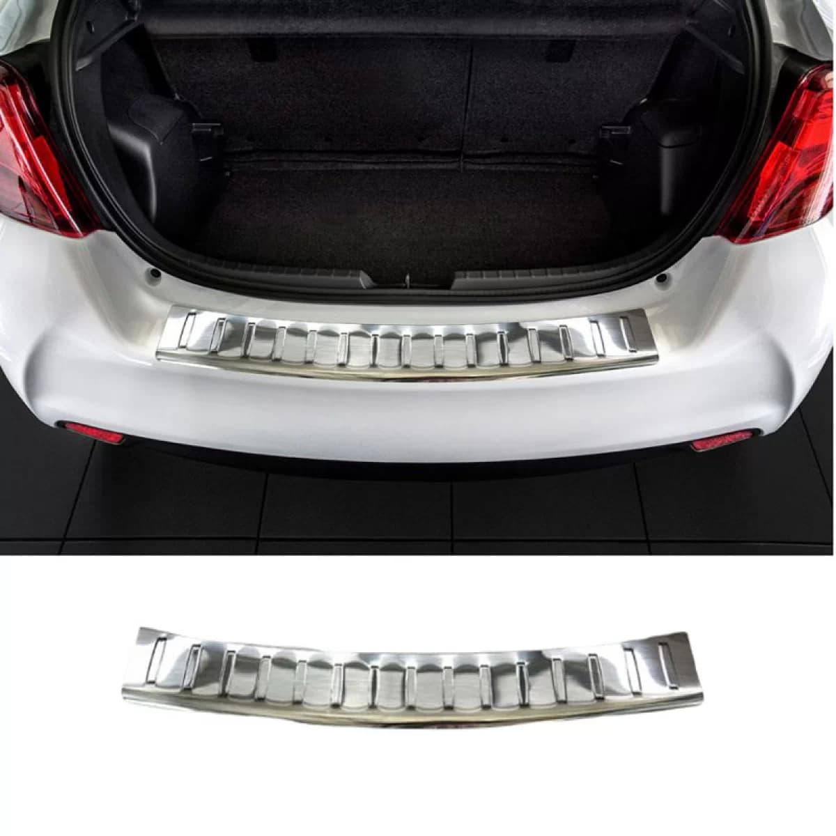 Rear Bumper Protector suitable for Toyota Yaris 3 2014+ 5d Steel