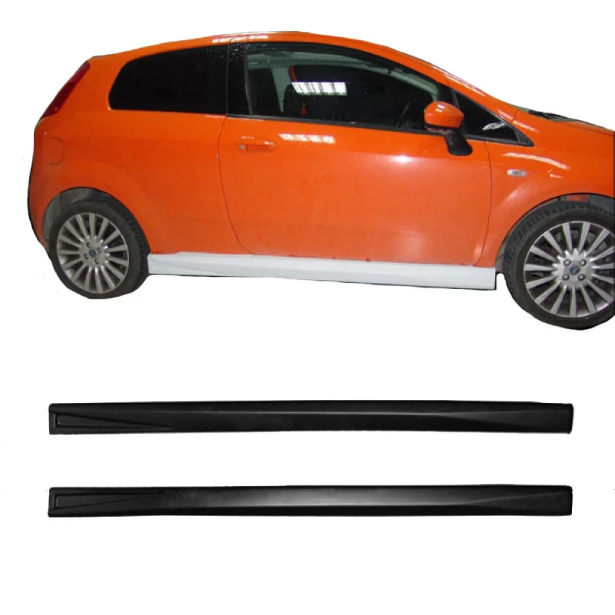 Side Skirts suitable for Fiat Grande Punto / Evo 05-18 From Abs Plastic 2 pcs