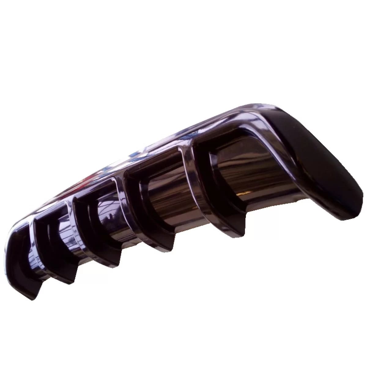 Rear Bumper Diffuser suitable for Universal Sport Look Black From Abs Plastic 1pc