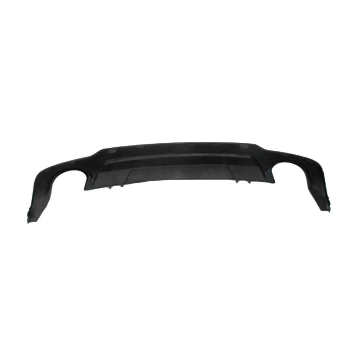 Rear Bumper Diffuser suitable for Mercedes-Benz C-Class W204 11-14 Facelift A Design Line Bumpers with 2 Single Exhausts Right & Left from ABS Plastic 1pc