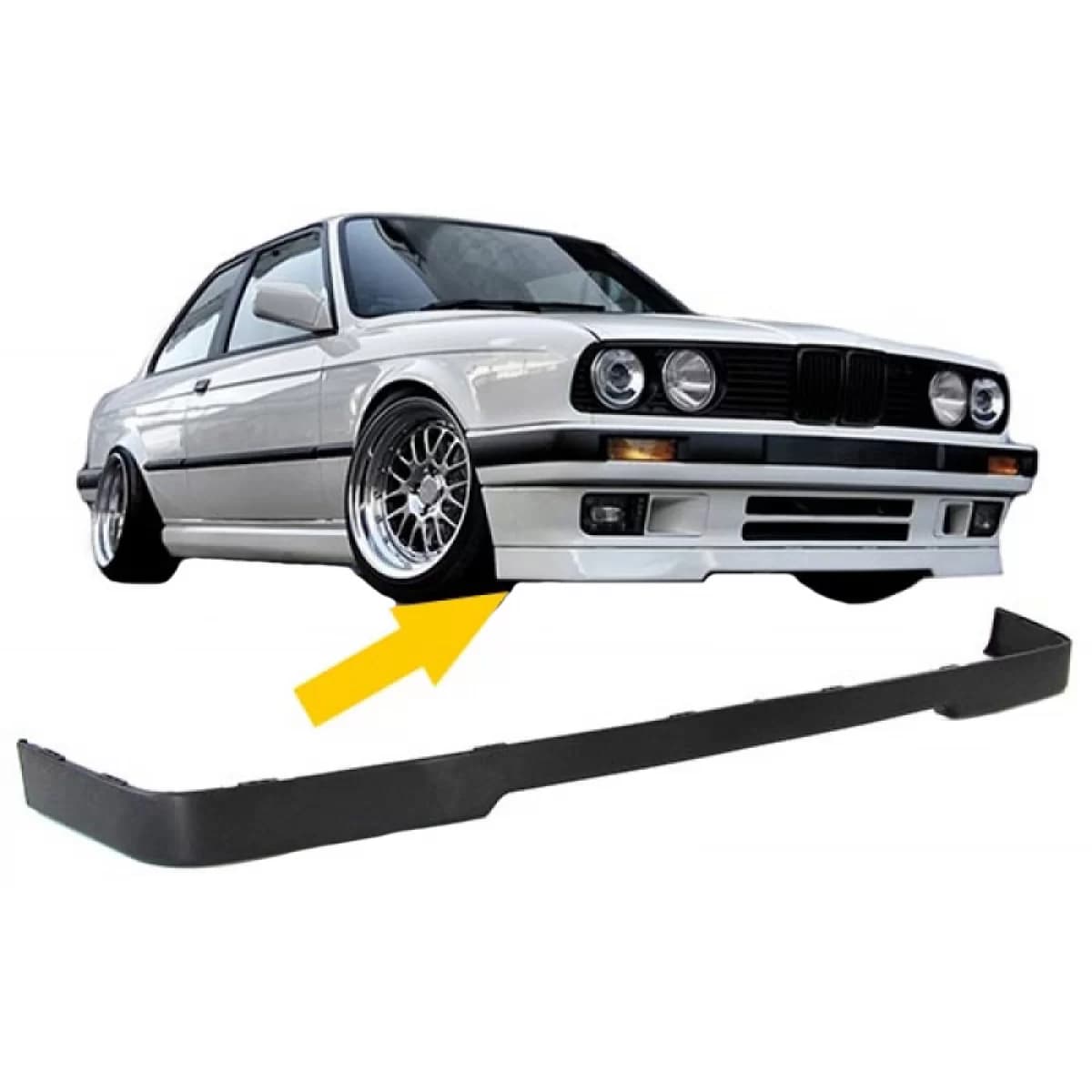 Front Spoiler suitable for BMW 3 E30 82-94 from ABS plastic 1pc