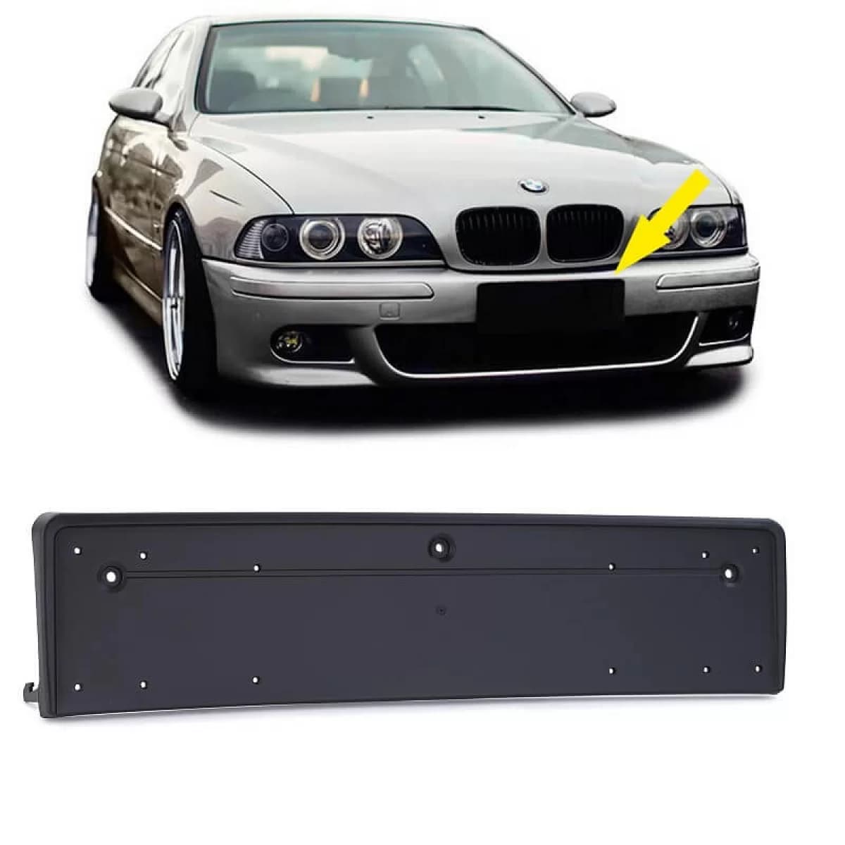 License Plate Holder suitable for BMW 5 E39 95-03 M5 Front Bumper 1 pc
