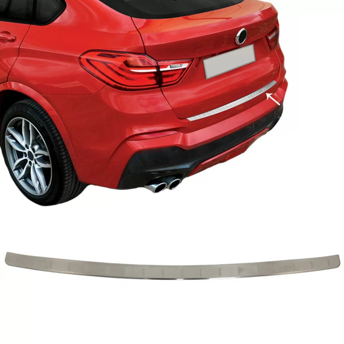 Rear Bumper Protector suitable for BMW X4 F26 14-18 Steel