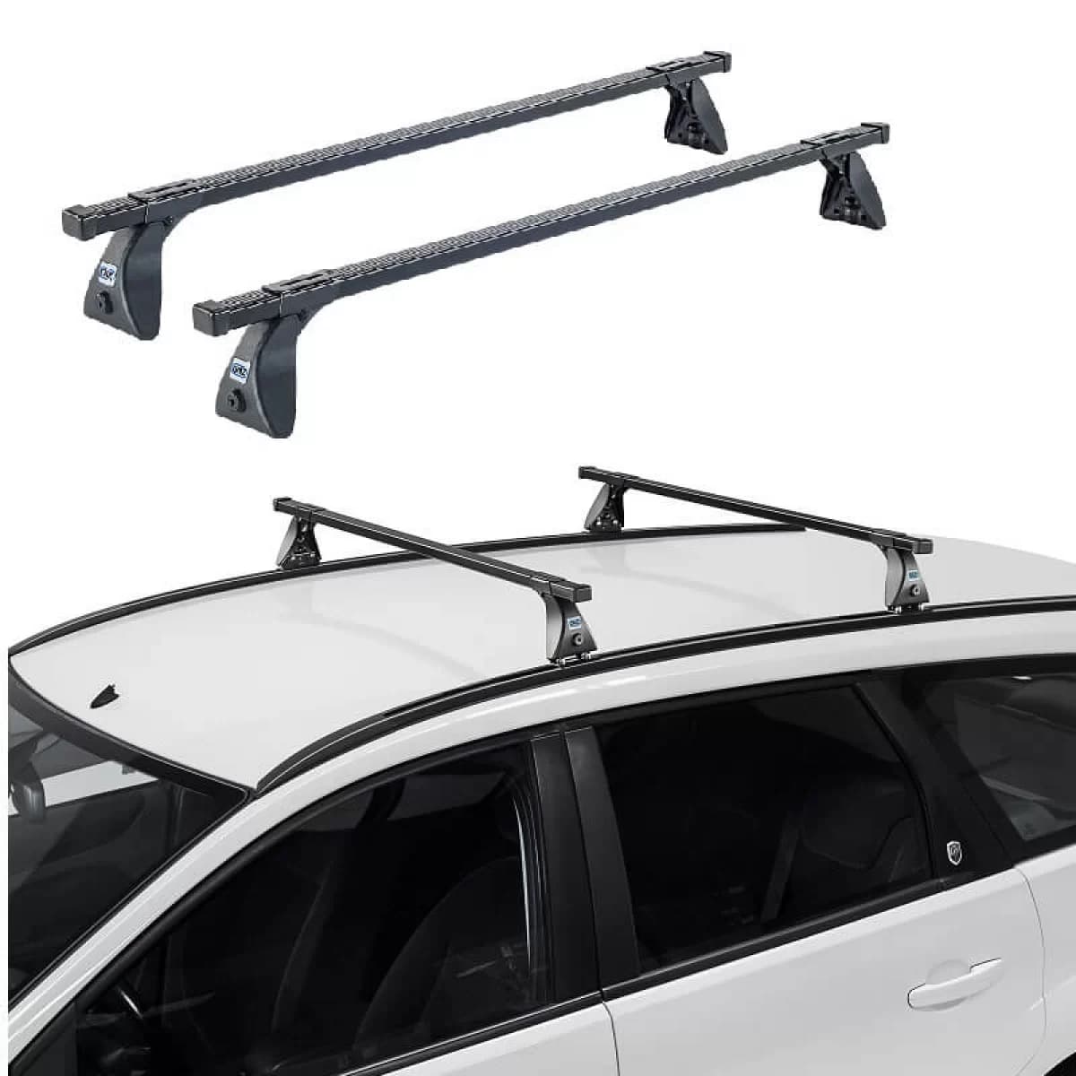 Roof Bars Steel CRUZ Cargo Spro-120cm 922-445 Set With Fixing Kit Suitable for VW Amarok 10+ 2 Pieces