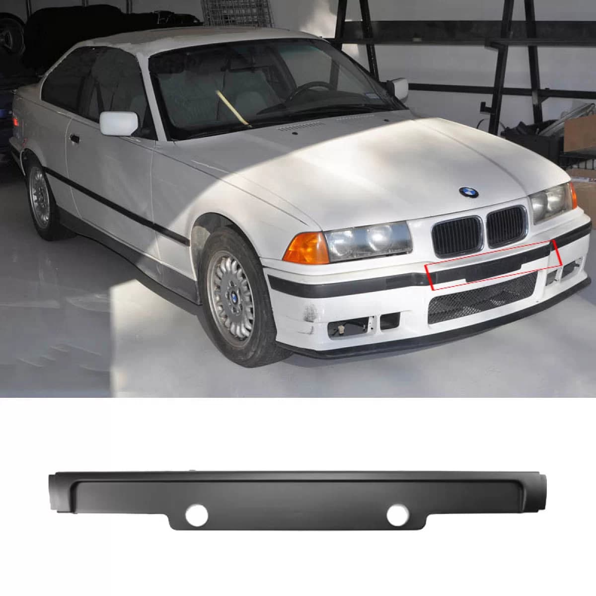 Front Bumper Middle Trim suitable for BMW 3 E36 90-98 M3 1 pc Plastic