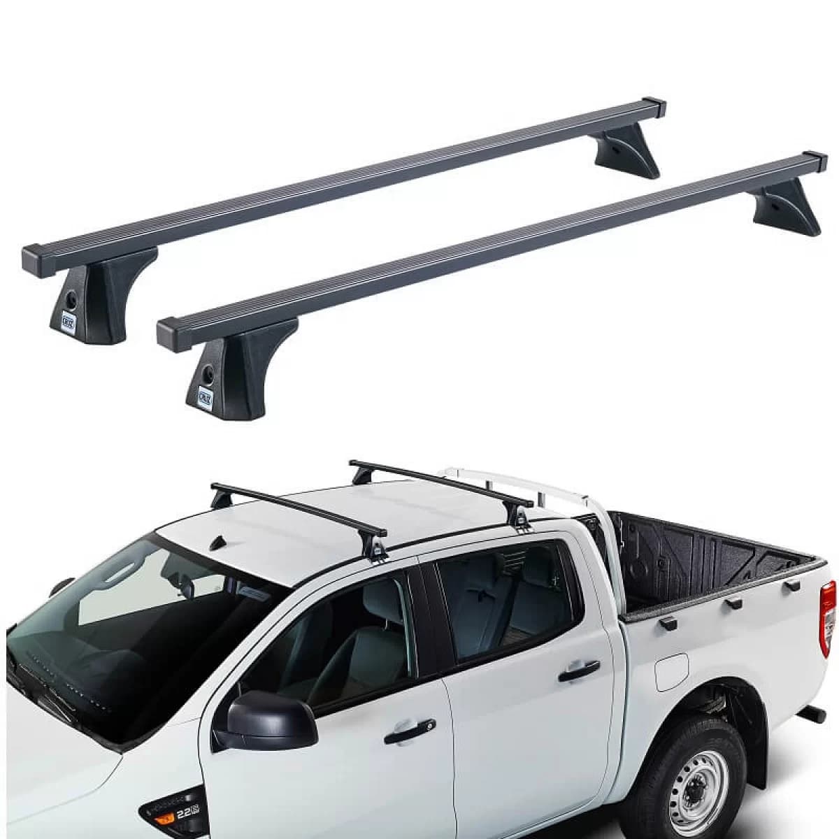 Roof Bars Steel CRUZ 921-317 Oplus ST-135cm Black 2 Pieces
