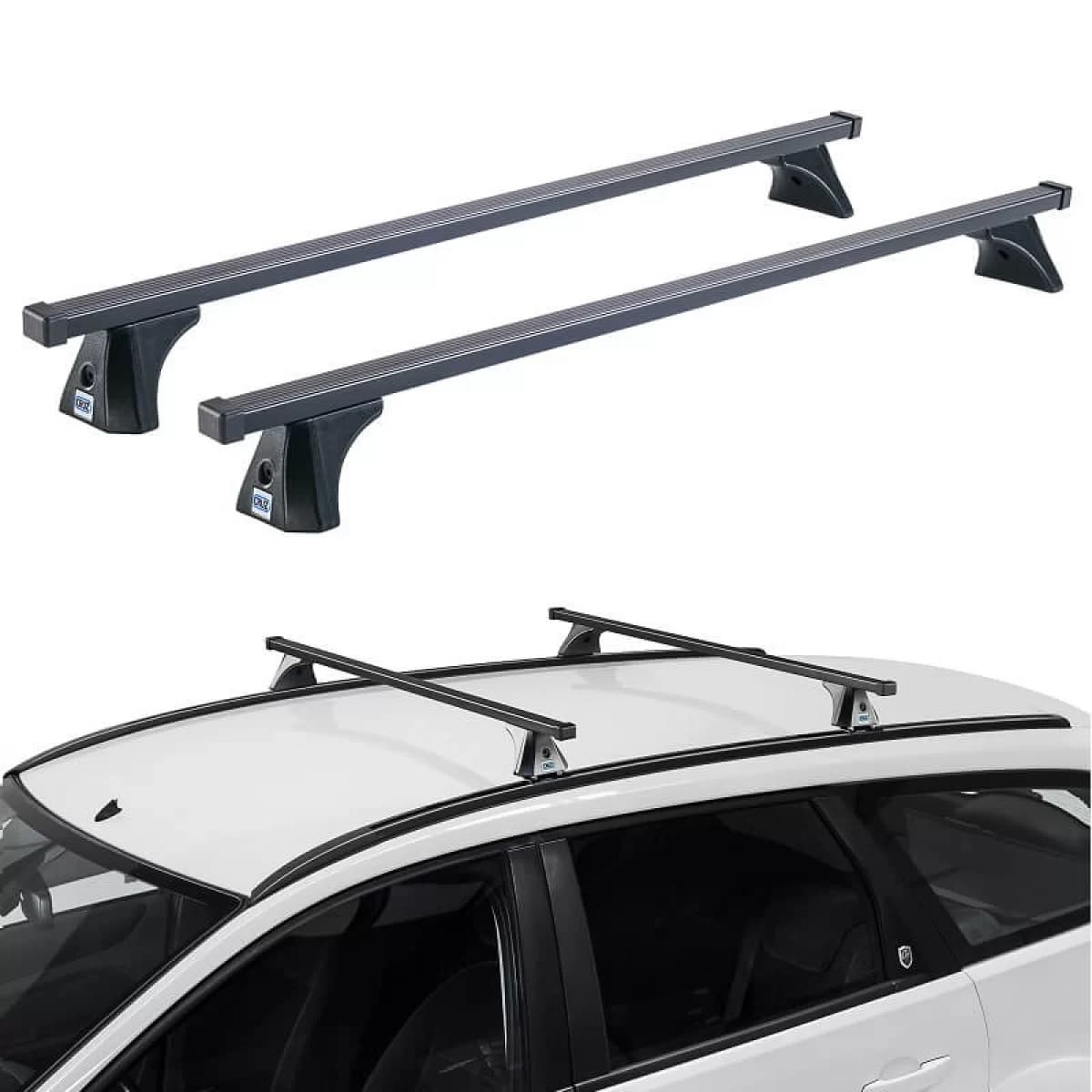 Roof Bars Steel CRUZ 921-365 Oplus SX-130cm Black 2 Pieces