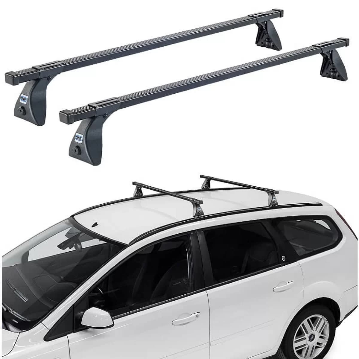 Roof Bars Steel CRUZ 921-102 Optima OS-125cm Black 2 Pieces