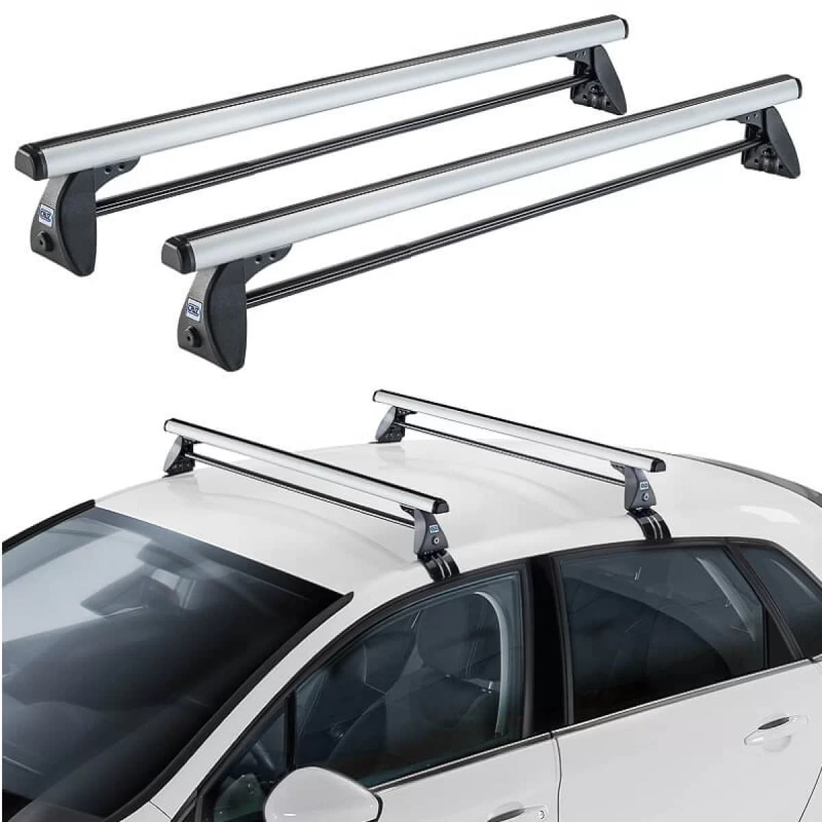Roof Bars Aluminum CRUZ 924-012 Optima Alu T-108cm Silver 2 Pieces