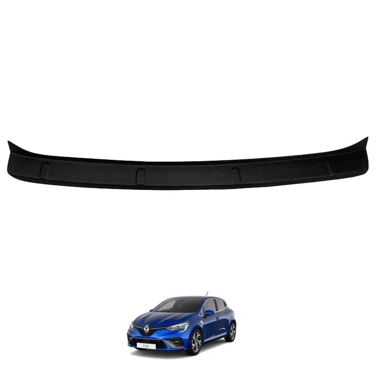 Rear Bumper Protector suitable for Renault Clio V 2020+ Hatchback from ABS Plastic Black