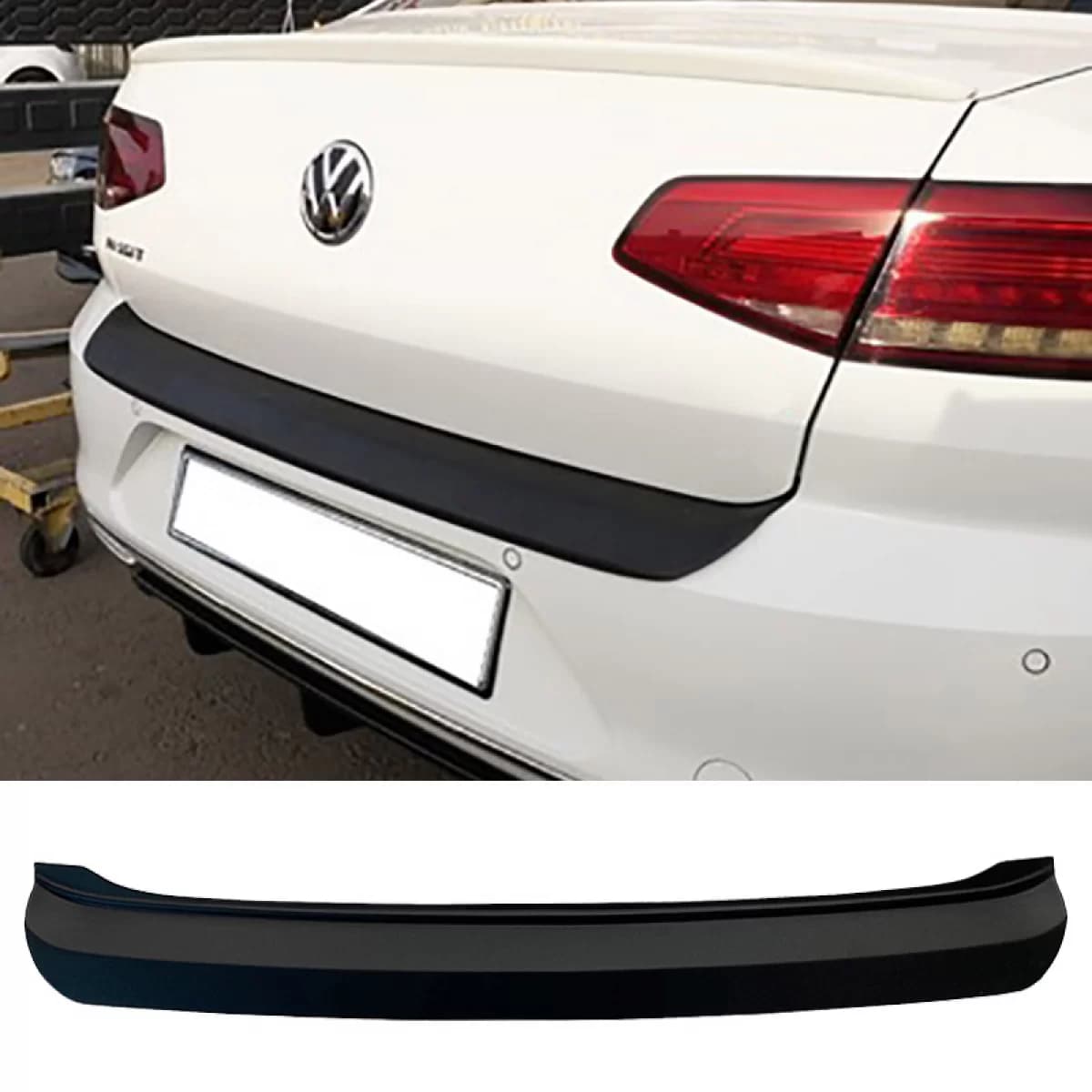 Rear Bumper Protector suitable for VW Passat B8 2015+ Sedan from ABS Plastic Black