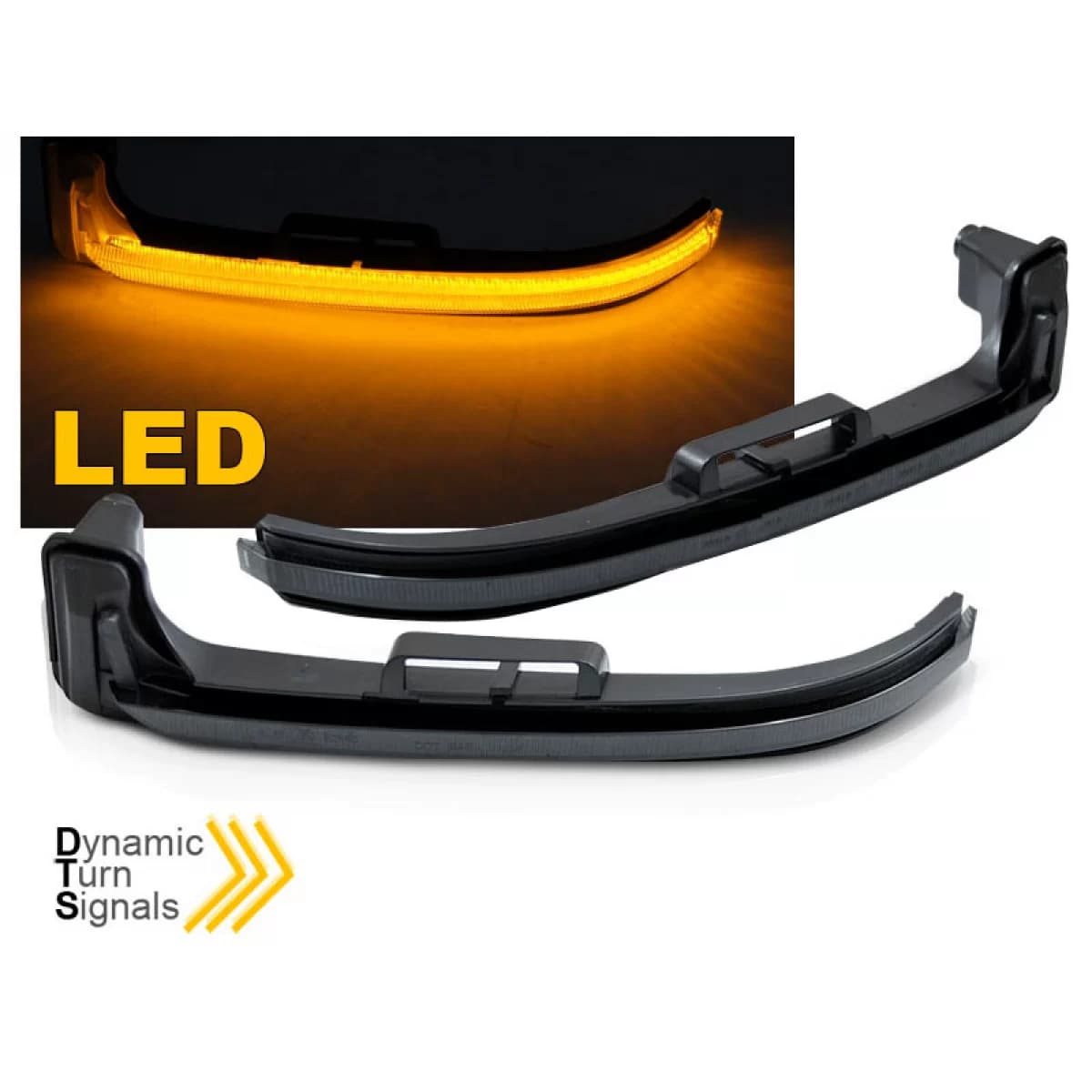 Mirror LED suitable for Peugeot 3008 16- / Peugeot 5008 17- Dynamic Smoke 2 Pcs