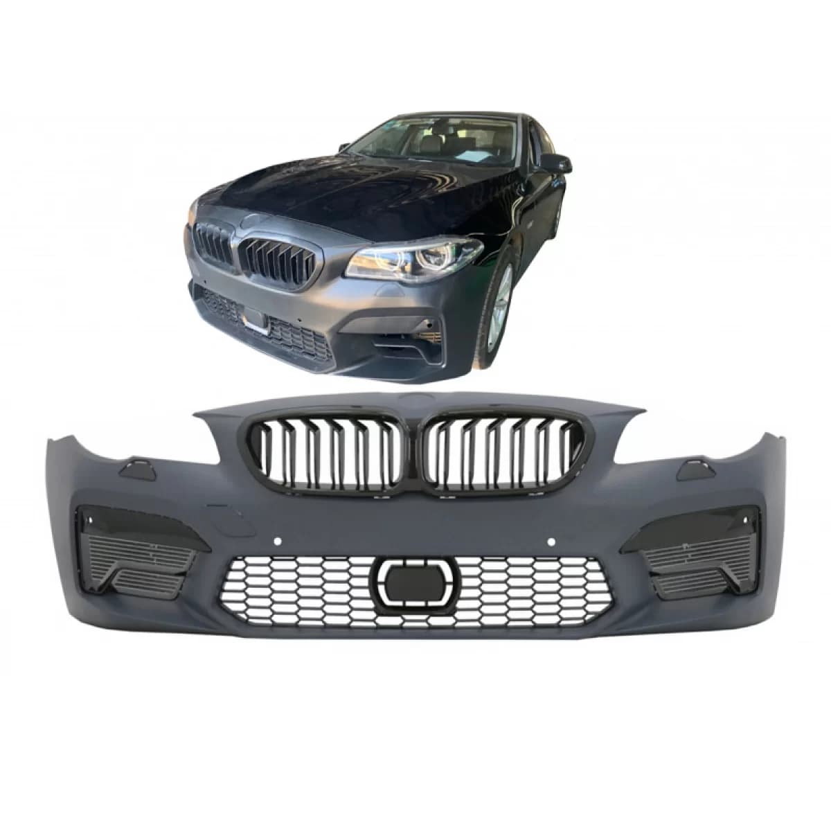 Front Bumper suitable for BMW 5 F10 10-17 Look M5 F90/G30 with Grille & PDC
