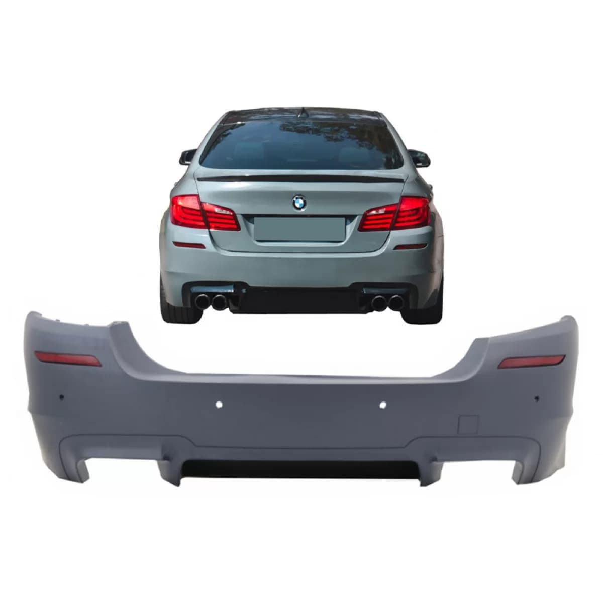 Rear bumper suitable for BMW 5 F10 10-17 M5 look with PDC