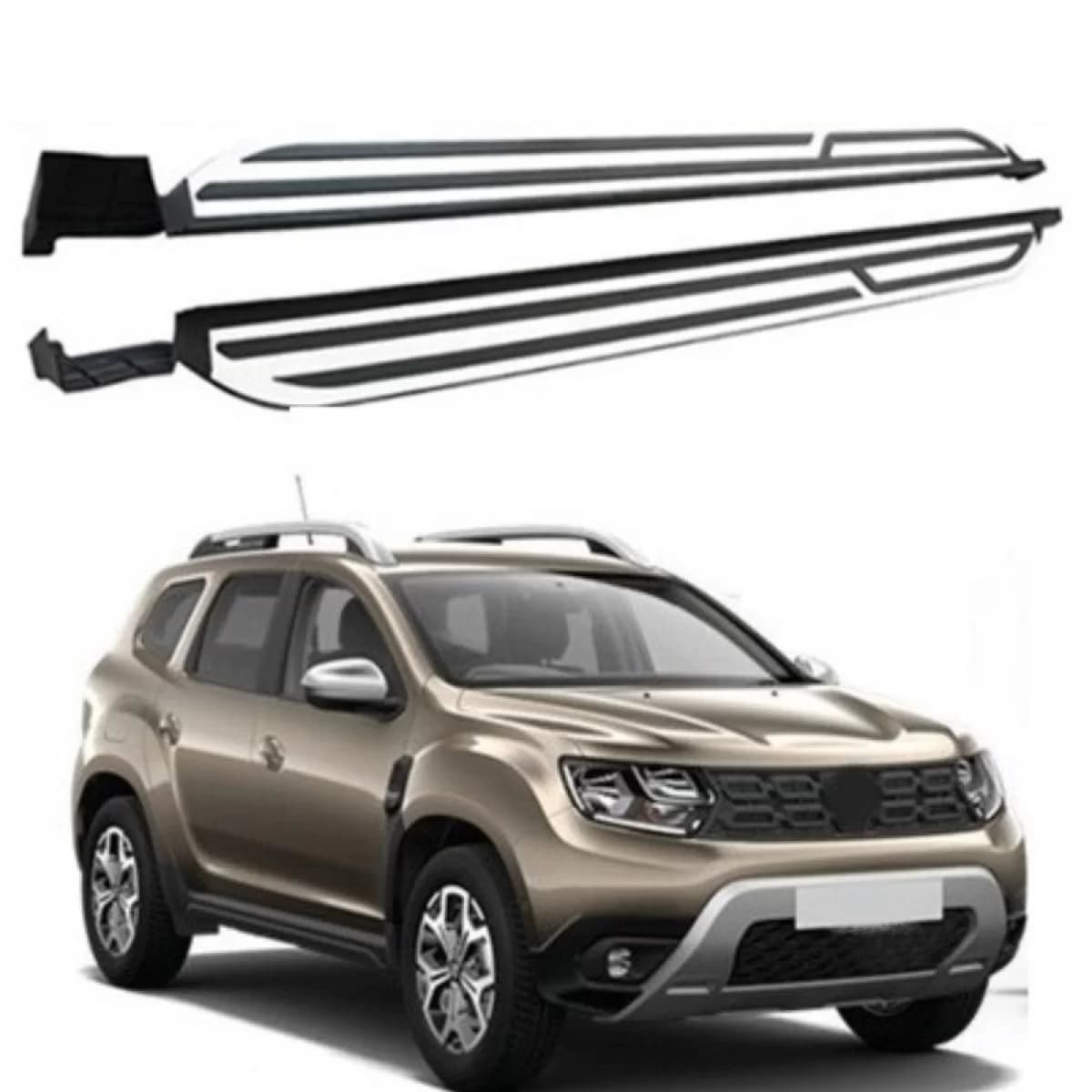Side Steps Running Boards suitable for Dacia Duster 18+ 2 Pcs