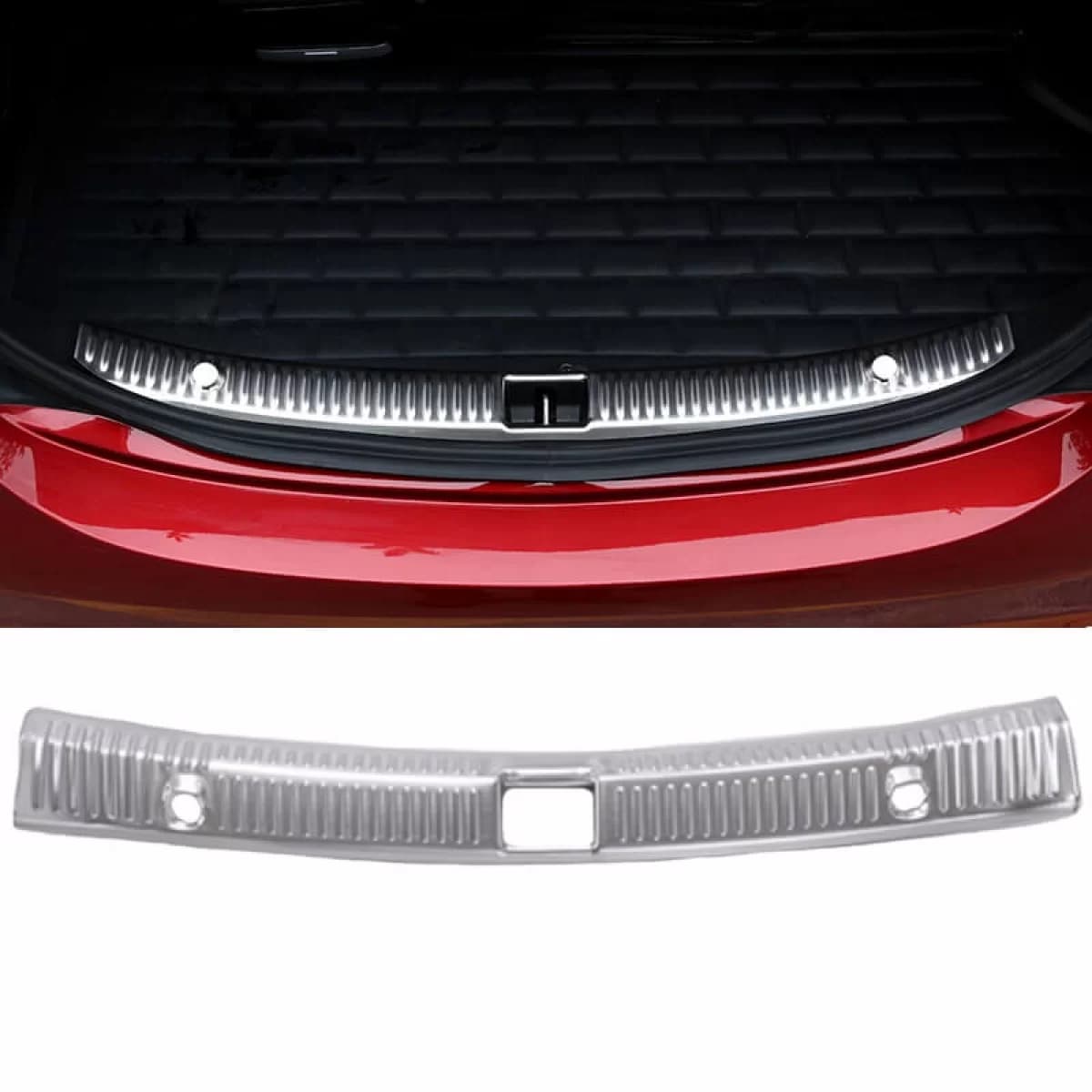Rear Bumper Protector Inside Boot Suitable for Mercedes-Benz C-Class W205 14-21 Sedan Steel