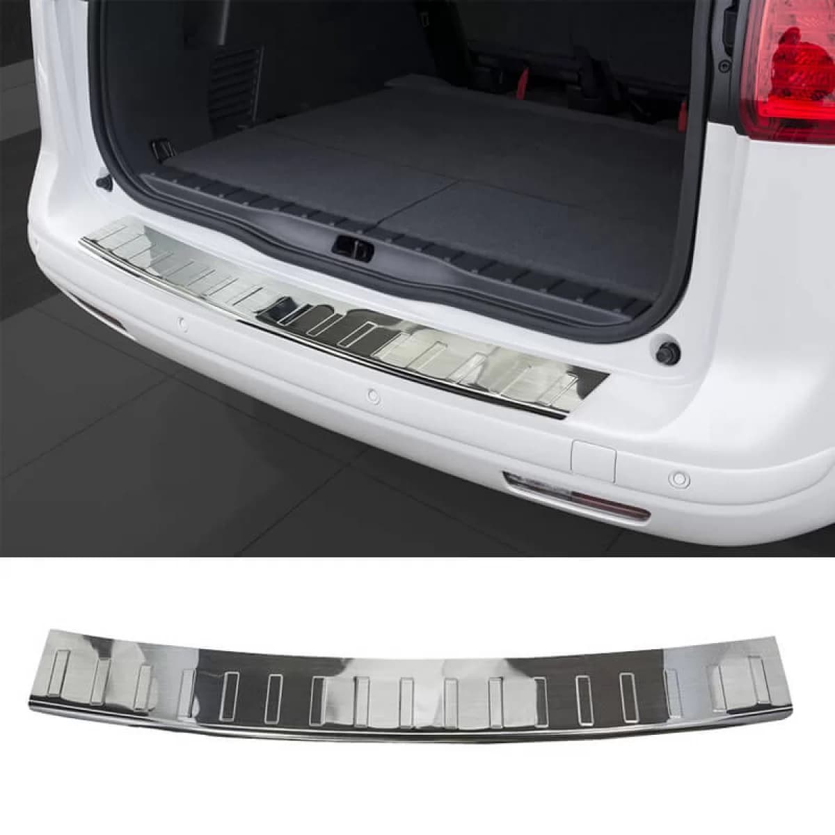 Rear Bumper Protector suitable for Peugeot 5008 09-17 Steel